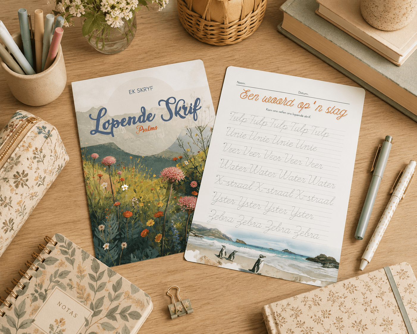 Afrikaans Lopende Skrif | PDF | Handskrif-oefeninge